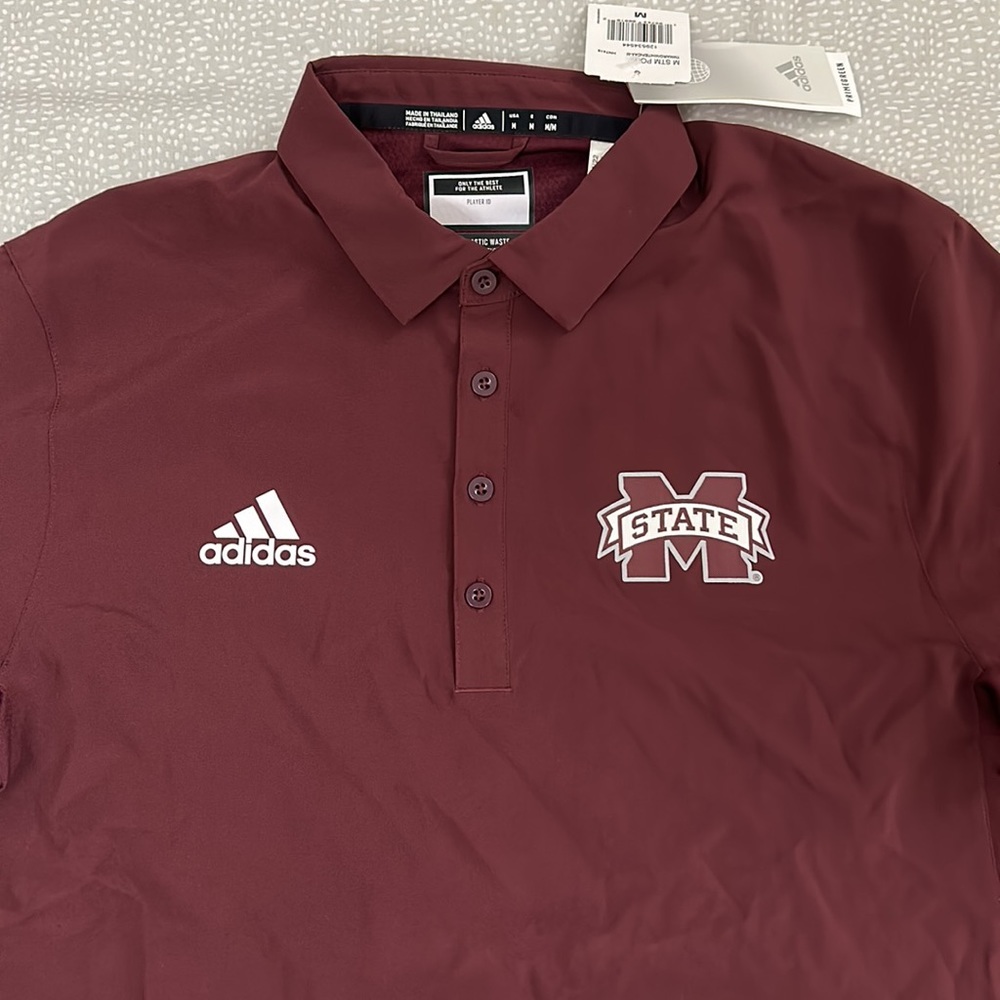 NWT ADIDAS MICHIGAN STATE SHORT SLEEVE SHIRT SIZE MEDIUM - Picture 2 of 10